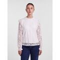 Pull sur Grenoble : Pull Pieces 17139863 PCOLLINE-CLOUD DANCER