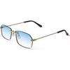 Lunettes de soleil Xlab Paros Lunettes de soleil, Or/Bleu clair, 57 mm Dor&eacute;