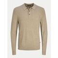 Polos sur Grenoble : Polo Jack & Jones 12259650 WILLIAM POLO-GREIGE MELANGE