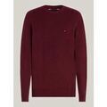 Pull Tommy Hilfiger MW0MW36535 LAMBSWOOL-TVY DEEP ROUGE HTR