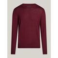 Pulls/Sweat sur Grenoble : Pull Tommy Hilfiger MW0MW36539 DC FINE GAUGE MERINO-VLP DEEP ROUGE