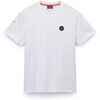 T-shirt Napapijri S-BADGE NP0A4I3N-2061 WHITE HERON