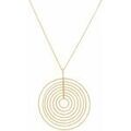 Collier Orusbijoux Collier Argent Dor&eacute; Diamant&eacute; Arianna Dor&eacute; Grenoble