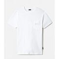 T-shirt Napapijri S-MORGEX NP0A4GBP0021-BRIGHT WHITE