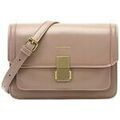 Sac Bandouliere David Jones Petit Sac Bandouli&egrave;re Rabat Joli Fermoir Beige