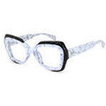 Lunettes sur Grenoble : Lunettes de soleil Xlab LOFOTEN bloc bleu Cadres Optiques, Marbre blanc, 48 mm
