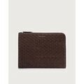 Saccoches / Etuis sur Grenoble : Trousse Orciani P00734 CHEVRETTE WOVEN - PORTADOCUMENTI-TESTA DI MORO