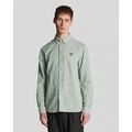 Chemise Lyle & Scott LW2207V LINEN BLEND OXFORD-X583 GREEN MERCURIAL Grenoble