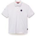 Polos sur Grenoble : Polo Napapijri E-BADGE NP0A4IDA-2061 WHITE HERON