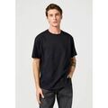 Tee-shirts sur Grenoble : T-shirt Wrangler 112365120 SS SOLID TEE-BLACK