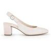 Chaussures escarpins Gabor Escarpins &agrave; bride arri&egrave;re en su&egrave;de &agrave; talon bloc recouvert Beige