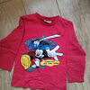 T-shirt enfant Disney T-shirt manches longues rouge Mickey Disney - 4 ans
