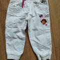 Pantalons enfants sur Grenoble : Pantalon enfant Dora The Explorer Pantalon blanc Dora l'exploratrice - 5 ans