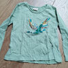 T-shirt enfant Zara T-shirt manches longues vert avec sequins Zara - 5 ans