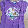 T-shirt enfant Disney T-shirt manches courtes violet la Reine des neiges - 5 ans