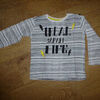T-shirt enfant Influx T-shirt manches longues ray&eacute; noir et blanc Influx - 6 ans Noir