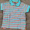 Polo enfant Lupilu Polo ray&eacute; orange et vert Lupilu - 6 ans Multicolore