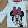 T-shirt enfant Disney T-shirt manches longues blanc Minnie - 6 ans