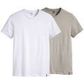 Tee-shirts sur Grenoble : T-shirt Levis 79541 0003 - TWO PACK TEE-1 WHITE, 1 GREY