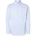 Chemises/chemisettes sur Grenoble : Chemise Selected 16092939 SLIM-PERFORMANCE-LIGHT BLUE MIXED WITH WHITE