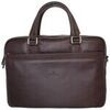 Porte document Hexagona Serviette en cuir Ref 40234 Marron 38*26*8