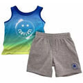 Tee-shirts sur Grenoble : T-shirt Converse D&eacute;bardeur et short Mu Multicolore