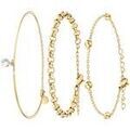 Bracelets Sc Boh&egrave;me B2116-DORE+B2371-DORE+B2379-DORE Dor&eacute; Grenoble