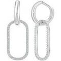 Boucles oreilles Sc Crystal B2472-ARGENT Argent&eacute; Grenoble