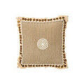 Linge de maison sur Grenoble : Coussins J-line IBIZA Beige Unique. . Maison & D&eacute;co > Coussins.