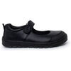 Ballerines enfant Pisamonas Babies Scolaires Barefoot Garval�n Fille Noir