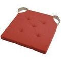 Linge de maison sur Grenoble : Galettes de chaise Stof Coussin de chaise r&eacute;versible terracotta et lin en coton 38 cm Orange Unique. . Maison & D&eacute;co> Galettes de chaise.