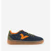 Baskets basses V 1985 VICTORIA 1985 BASKET SMASH CRO&Ucirc;TE DE CUIR CARAMEL 8806111 Bleu
