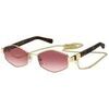 Lunettes de soleil Marc Jacobs MARC 496/S Lunettes de soleil, Or/Rose, 55 mm Dor&eacute;