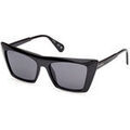 Lunettes sur Grenoble : Lunettes de soleil Max&co MO0122 Lunettes de soleil, Noir/Fum&eacute;e, 54 mm Noir