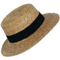 Chapeaux sur Grenoble : Chapeau Chapeau-Tendance Canotier paille ISAAC T55
