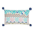 Linge de maison sur Grenoble : Coussins Jardin d'Ulysse BOH-FLEUR Bleu 30x50 cm. . Maison & D&eacute;co > Coussins.