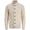 Pull Jack & Jones 12242947 GRID CABLE CARDIGAN-MOONBEAM