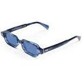 Lunettes sur Grenoble : Lunettes de soleil Xlab SAMAR Lunettes de soleil, Bleu stri&eacute; transparent/Bleu clair