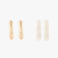 Boucles d'oreille sur Grenoble : Boucles oreilles Lollipops Set de 2 cr&eacute;oles Dor&eacute;