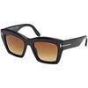 Lunettes de soleil Tom Ford FT1191 LUNA Lunettes de soleil, Noir/Marron, 52 mm