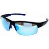 Lunettes de soleil Polaroid mixtes sport PLD 7018/N/S Noir Bleu indice 3 polaris&eacute; Multicolore