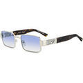 Lunettes sur Grenoble : Lunettes de soleil Dsquared D2 0156/S Lunettes de soleil, Palladium/Bleu clair, 54 mm