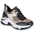 Baskets basses Ex&eacute; Shoes 106-22WEX123-PU-BLACK-BEIGE Noir