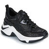 Baskets basses Ex&eacute; Shoes 106-52EX21-STRASS-BLACK-WHITE Noir
