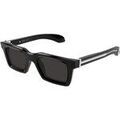 Lunettes sur Grenoble : Lunettes de soleil McQ Alexander McQueen AM0506S Lunettes de soleil, Noir/Gris, 50 mm