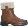 Bottines Gabor Bottine Mid en cuir lisse &agrave; talon d&eacute;croch&eacute; Marron Grenoble