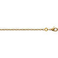 Colliers sur Grenoble : Collier Brillaxis Cha&icirc;ne maille for&ccedil;at plaqu&eacute; or 45cm Jaune
