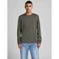 Pulls/Sweat sur Grenoble : Pull Jack & Jones 12174001 LEO-DUSTY OLIVE