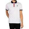 Polo Fila Polo ray&eacute; vintage classique Blanc