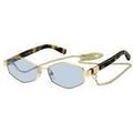 Lunettes sur Grenoble : Lunettes de soleil Marc Jacobs MARC 496 / S Lunettes de soleil, Or/Bleu, 55 mm Dor&eacute;
